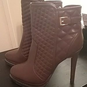 Chocolate brown ankle boots
